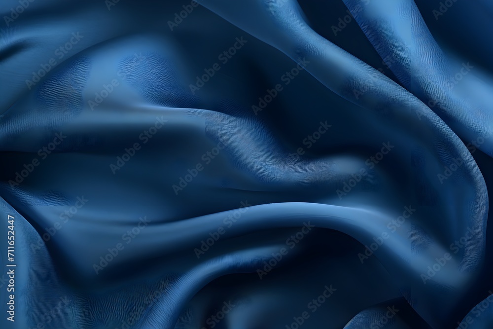 Blue background, crumpled fabric texture Blue background, crumpled fabric texture