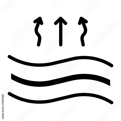Breathable Fabric icon vector image. Can be used for Fabric Features.