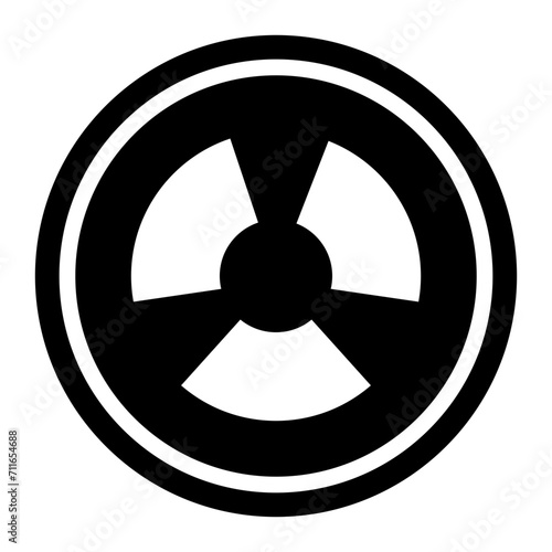 Radiation icon vector image. Can be used for Manufacturing.