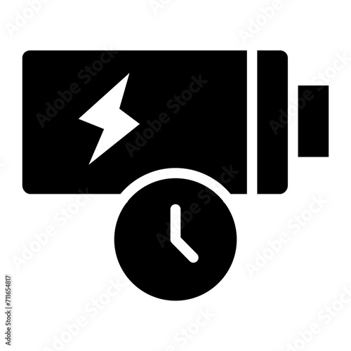 Battery Life icon vector image. Can be used for Battery and Power.