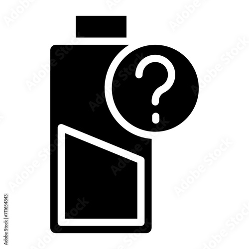 Battery Unknown icon vector image. Can be used for Battery and Power.