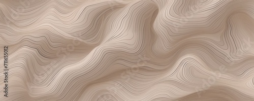 Foto Brown background with light grey topographic lines