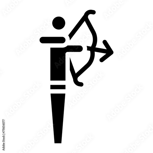 Archer icon vector image. Can be used for Archery.