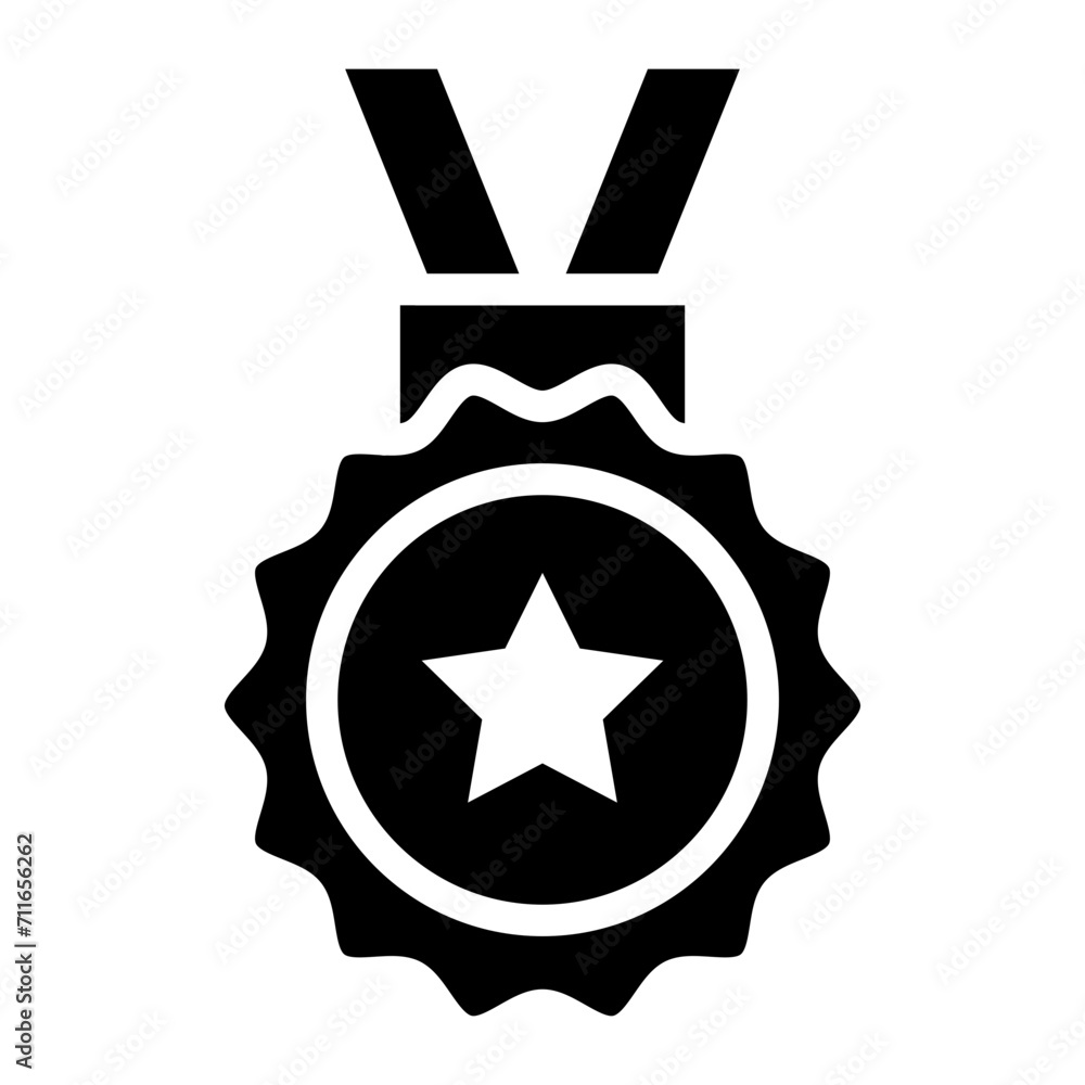 Medal icon vector image. Can be used for Archery.