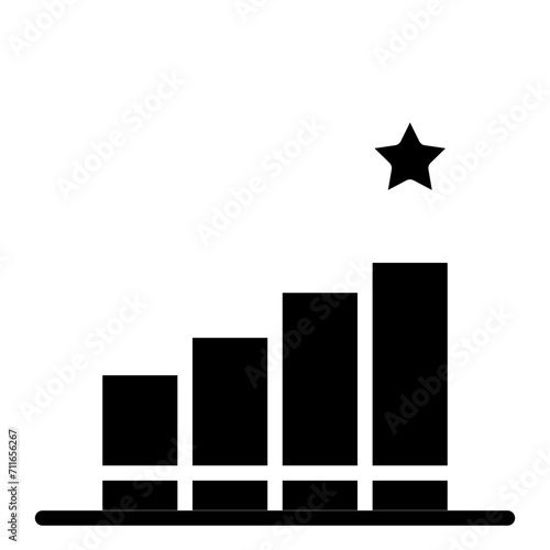 Podium icon vector image. Can be used for Archery.