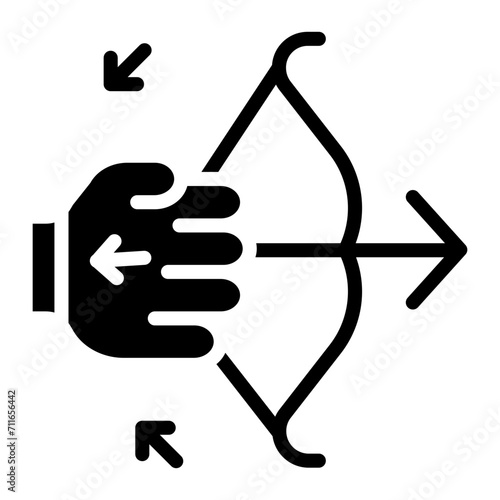 Tension icon vector image. Can be used for Archery.