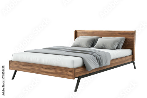 Wooden Headboard and Footboard Bed