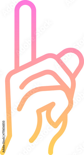 Shh finger icon