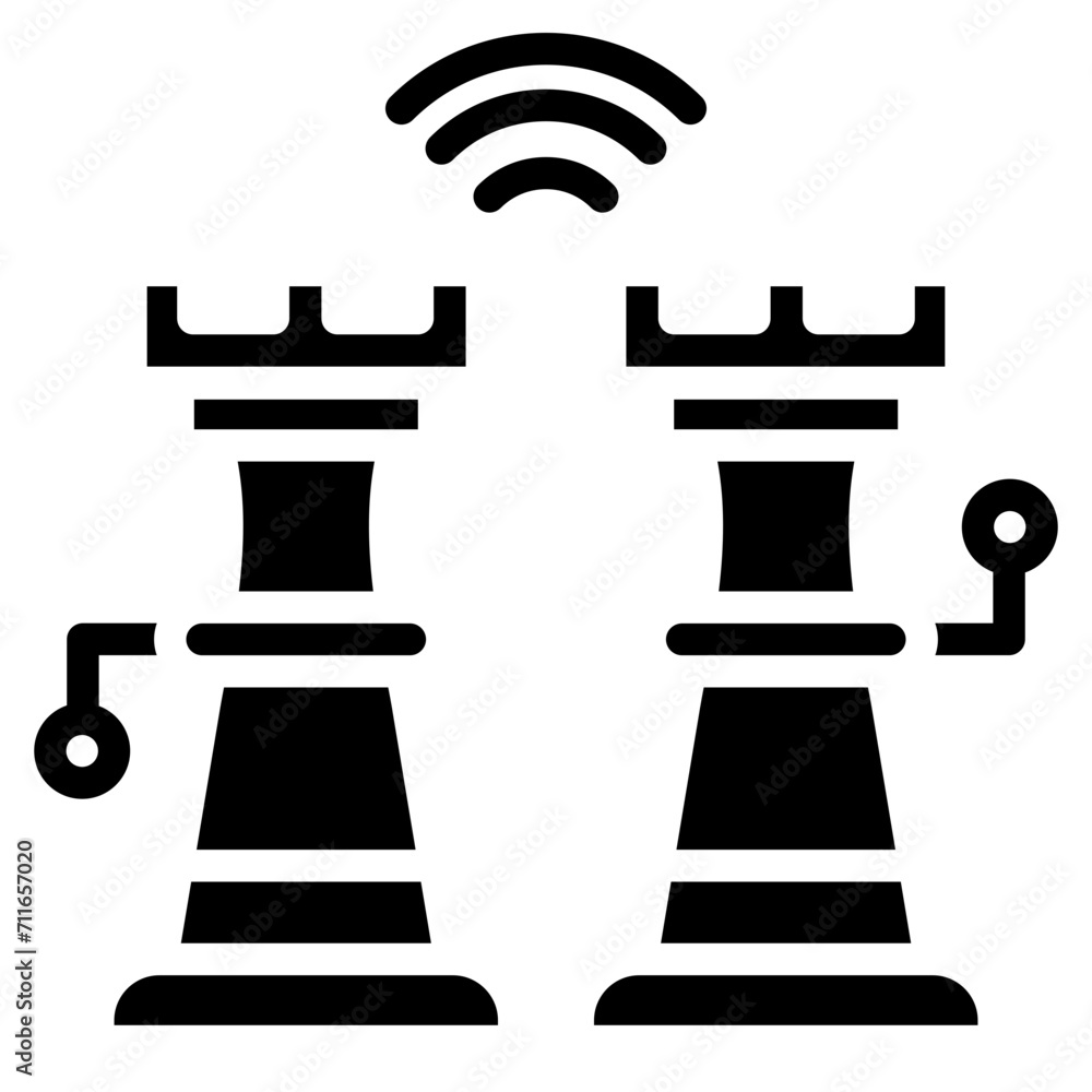 Smart Chess icon vector image. Can be used for Biometrics. Smart Chess icon vector image. Can be used for Biometrics.
