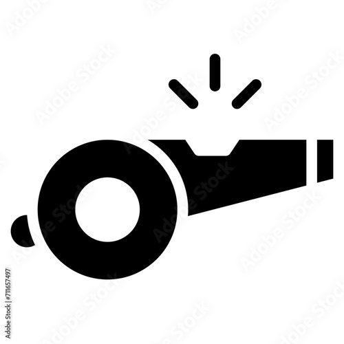 Whistle icon vector image. Can be used for Volleyball.