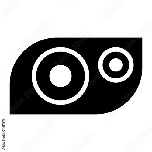 Headlamp icon vector image. Can be used for Trekking.