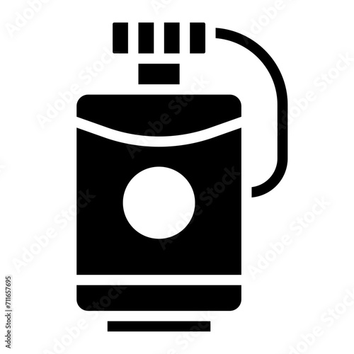 Hip Flask icon vector image. Can be used for Trekking.