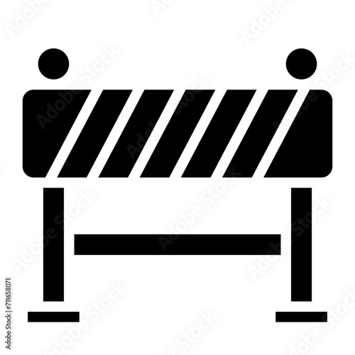 Barrier icon vector image. Can be used for Railway. photo