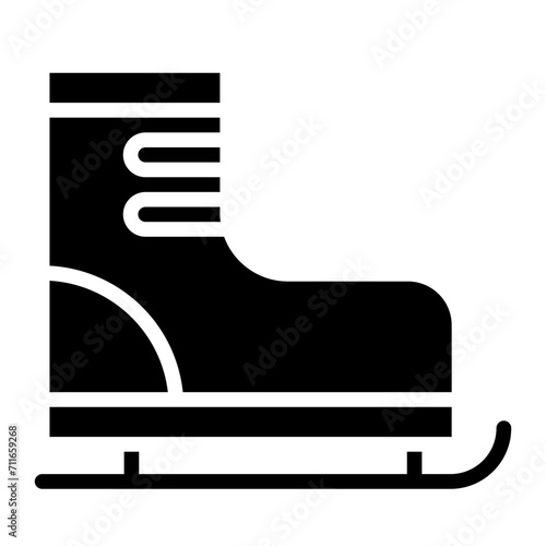 Ski Boots icon vector image. Can be used for Ski Resort.