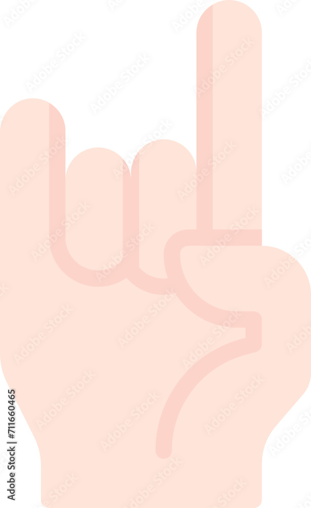 Rock finger icon Rock finger icon