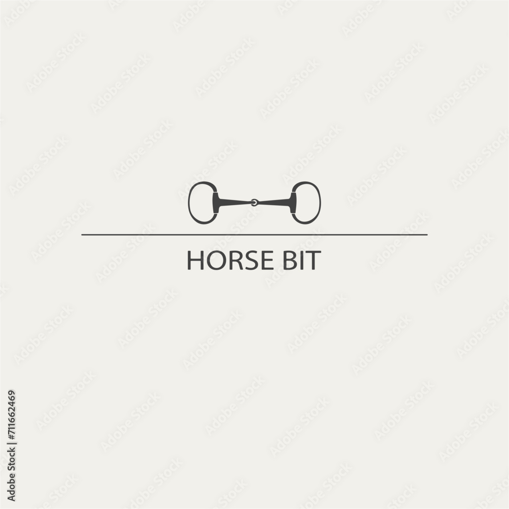 Logo design with horse bit Logo design with horse bit