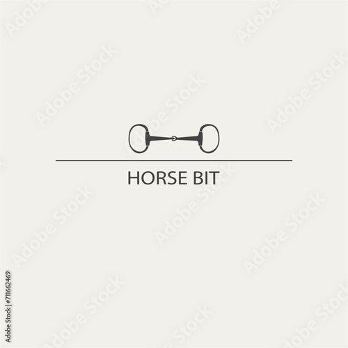 Logo design with horse bit photo