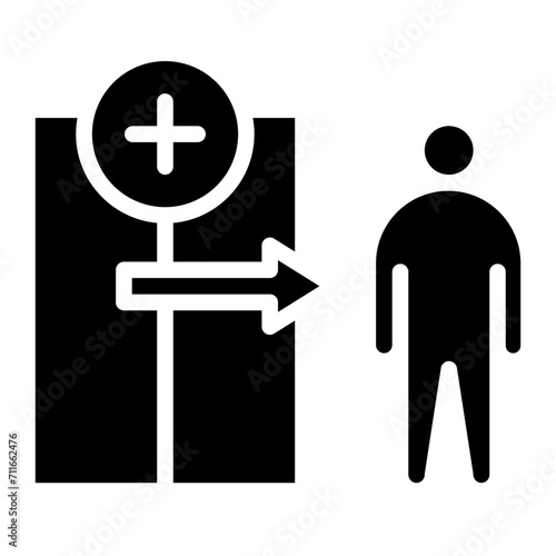 Outpatient Care icon vector image. Can be used for Nursing.