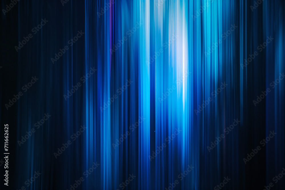 Vertical blue light streaks on a dark background