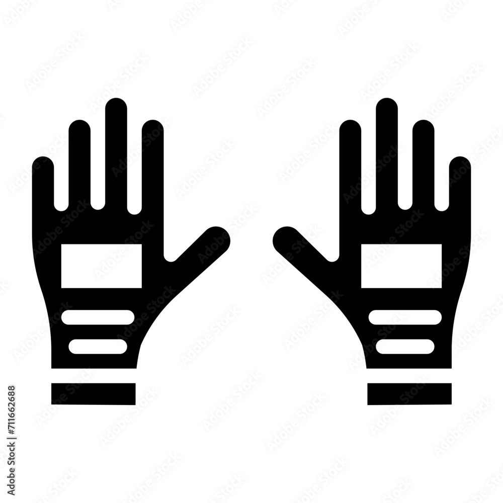 Protective Gloves icon vector image. Can be used for Nursing.