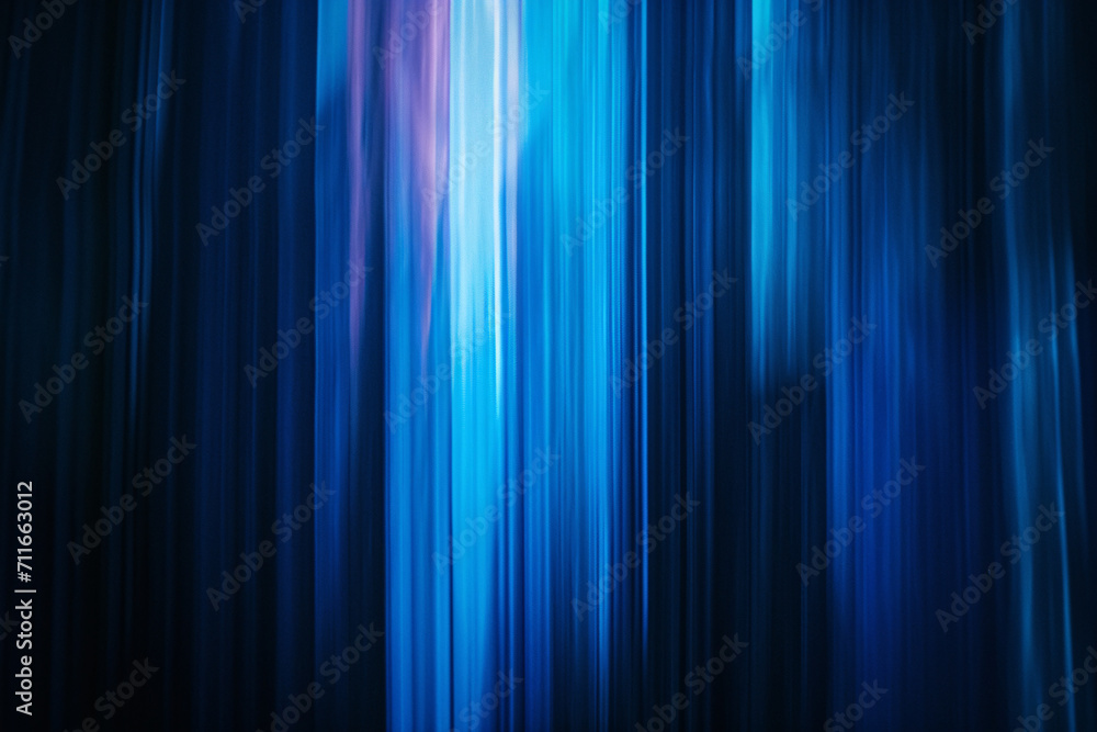 Abstract image with vertical blue light streaks on a dark background