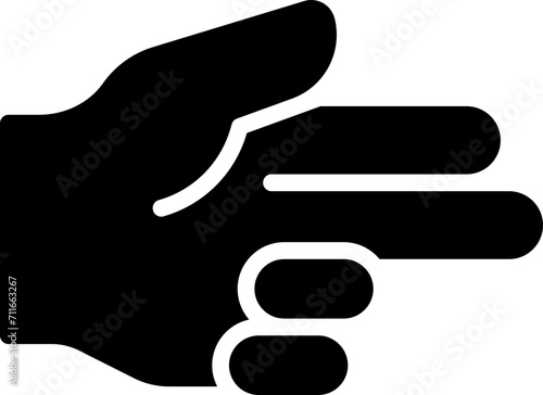 Gun finger icon