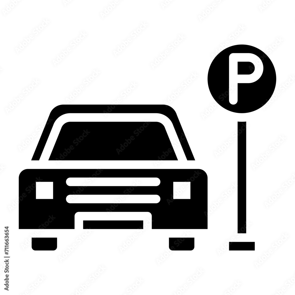 Free Parking icon vector image. Can be used for Coworking Space.
