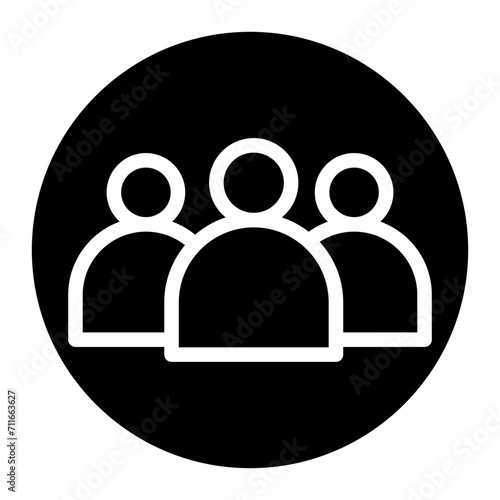 Facebook Group icon vector image. Can be used for Coworking Space.