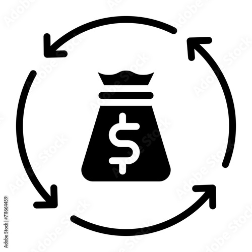 Return On Investment icon vector image. Can be used for Video Blog.