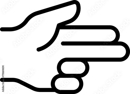 Gun finger icon
