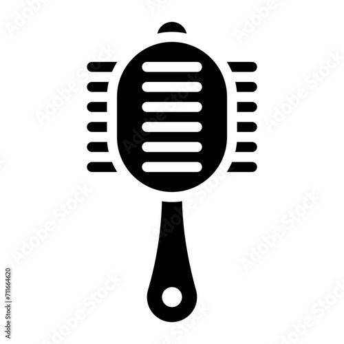 Baby hairbrush icon vector image. Can be used for Maternity.