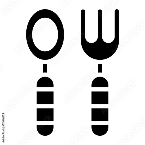 Baby cutlery icon vector image. Can be used for Maternity.