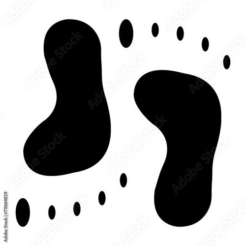 Footprint icon vector image. Can be used for Maternity.