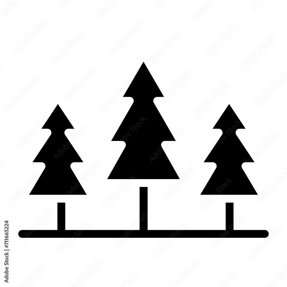 Forest icon vector image. Can be used for Geography. Forest icon vector image. Can be used for Geography.
