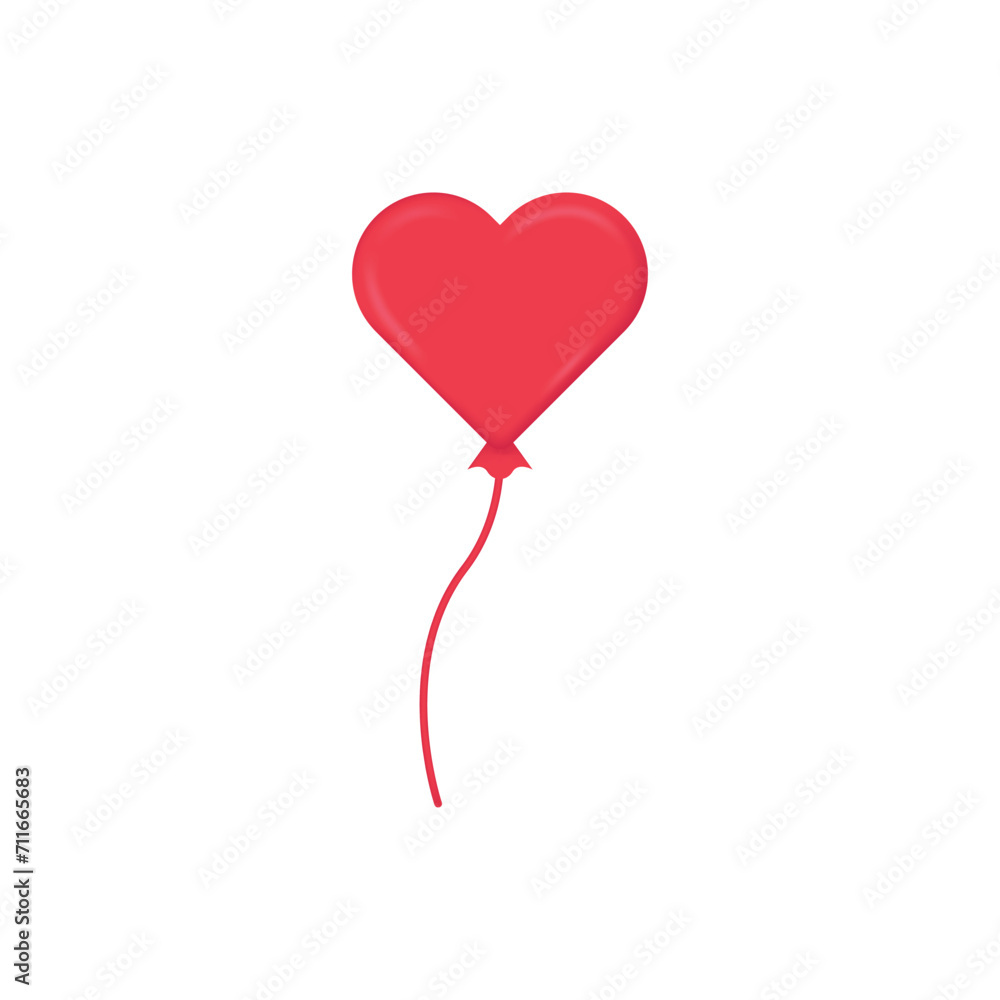 3d icon love balloon red heart 3d icon love balloon red heart