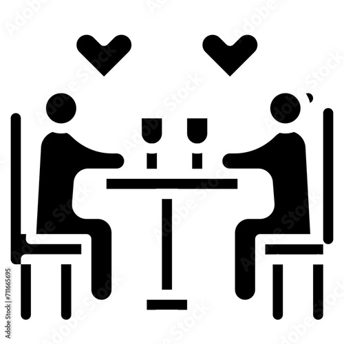 Dating icon vector image. Can be used for Archeology.