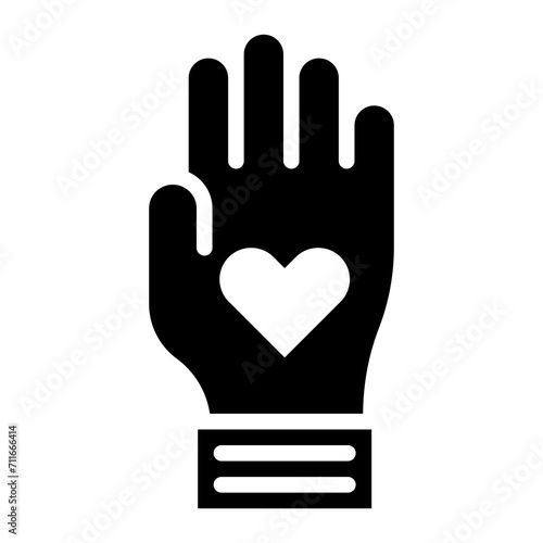 Charity icon vector image. Can be used for Human Rights.