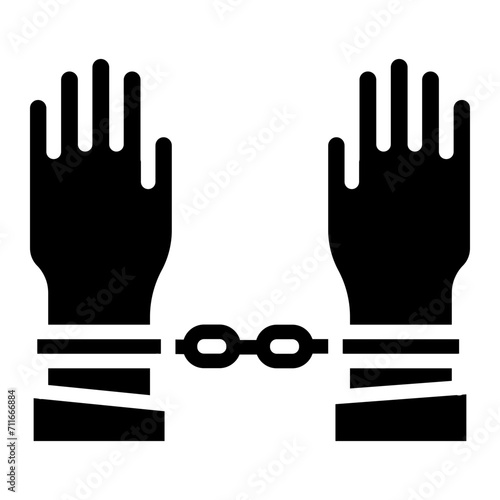 Slavery icon vector image. Can be used for Human Rights.