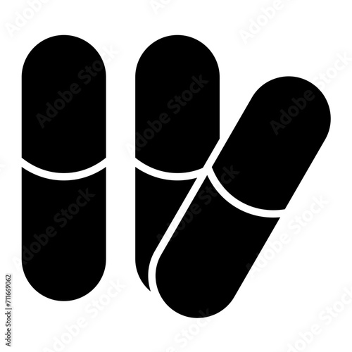 Capsule icon vector image. Can be used for Pharmacy.