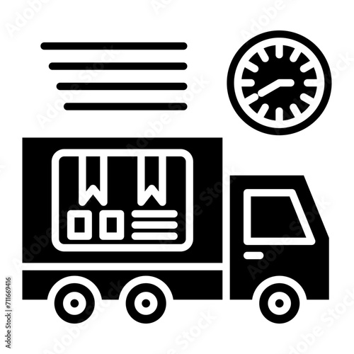 Delivery Service icon vector image. Can be used for Delivery and Logistics.