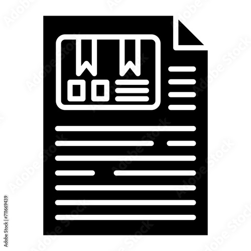 Delivery Note icon vector image. Can be used for Delivery and Logistics.