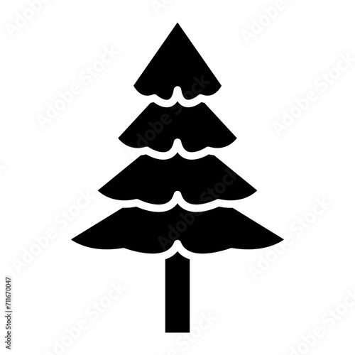 Pine Tree icon vector image. Can be used for Autumn.