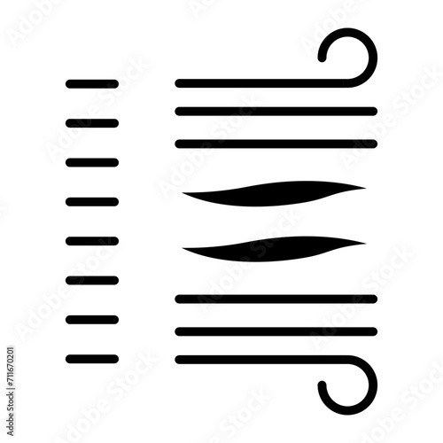 Wind icon vector image. Can be used for Autumn.