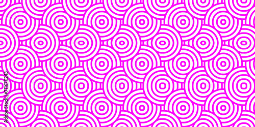 Modern diamond geometric ocean spiral pattern and abstract circle wave lines. pink seamless tile stripe geomatics overlapping create retro square line backdrop pattern background. Overlapping Pattern.
