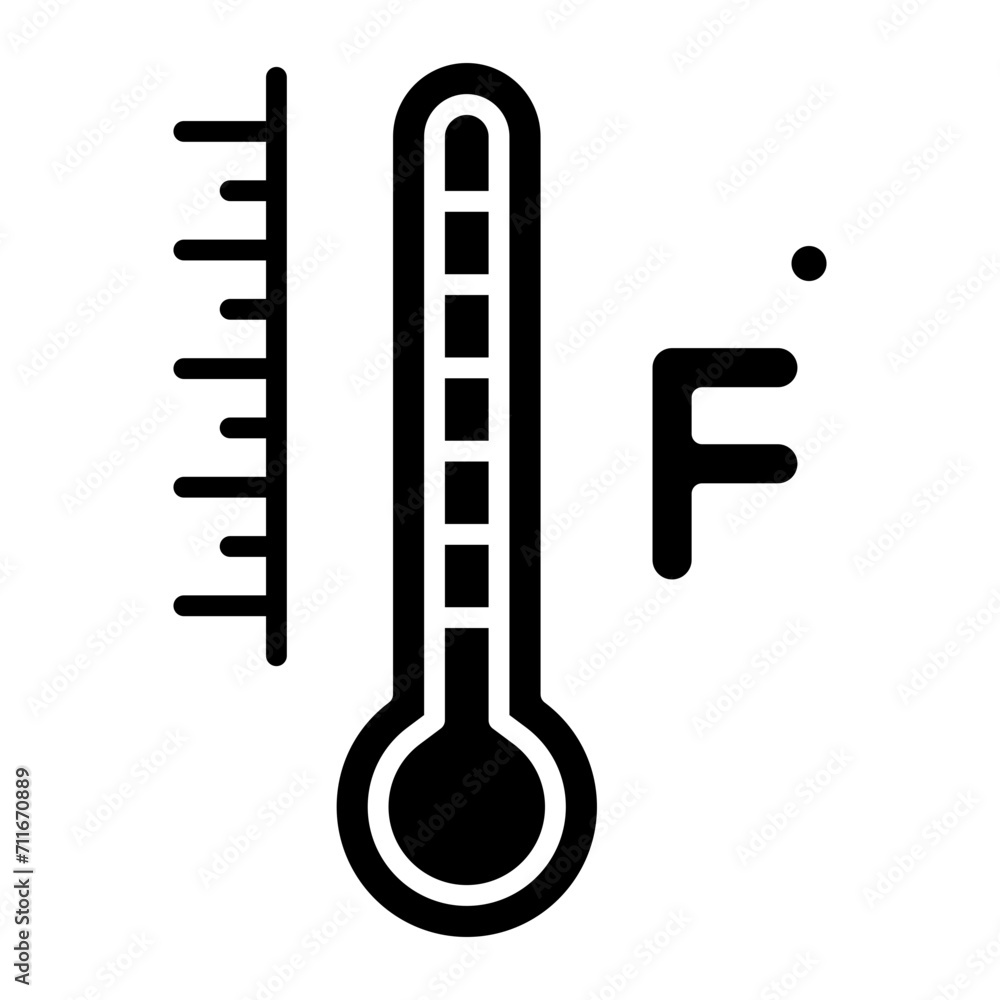 Fahrenheit icon vector image. Can be used for Weather. - obrazy, fototapety, plakaty 