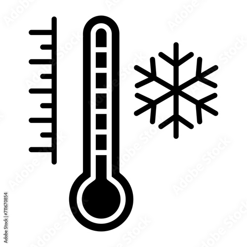 Cold Temperature icon vector image. Can be used for Weather.