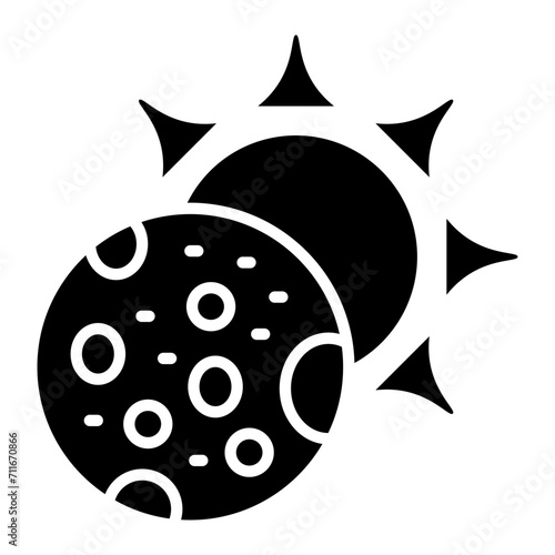 Eclipse icon vector image. Can be used for Weather.