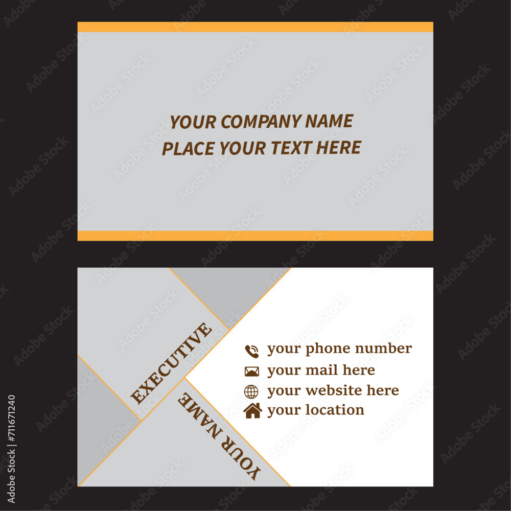 Fototapeta premium New visiting card concept ideas free printable vector eps for your company and your self.