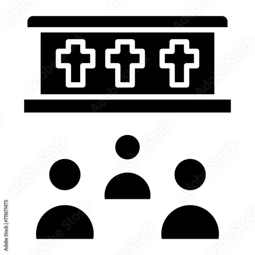 Cermon icon vector image. Can be used for Funeral. photo