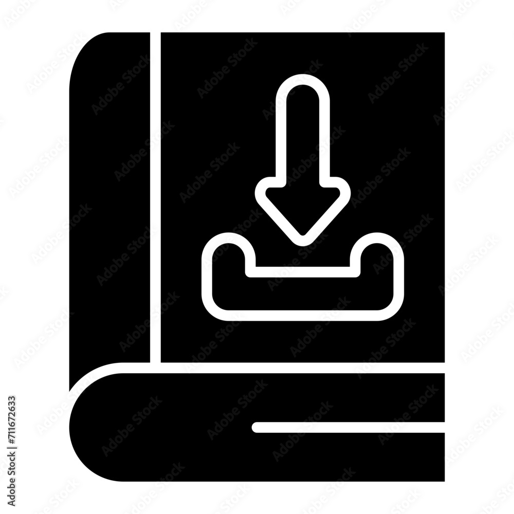 Download Book icon vector image. Can be used for Learning. Download Book icon vector image. Can be used for Learning.